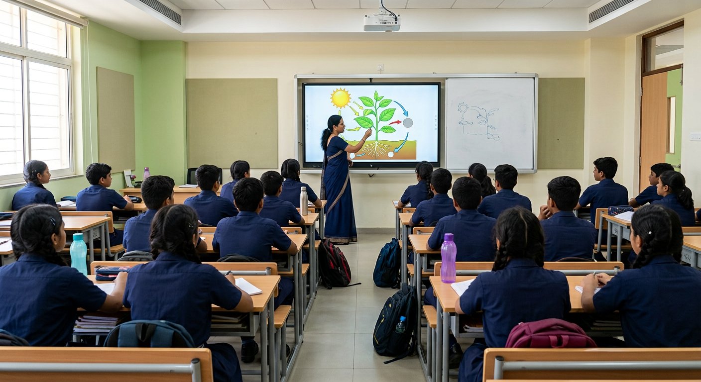 Smart classroom with interactive display